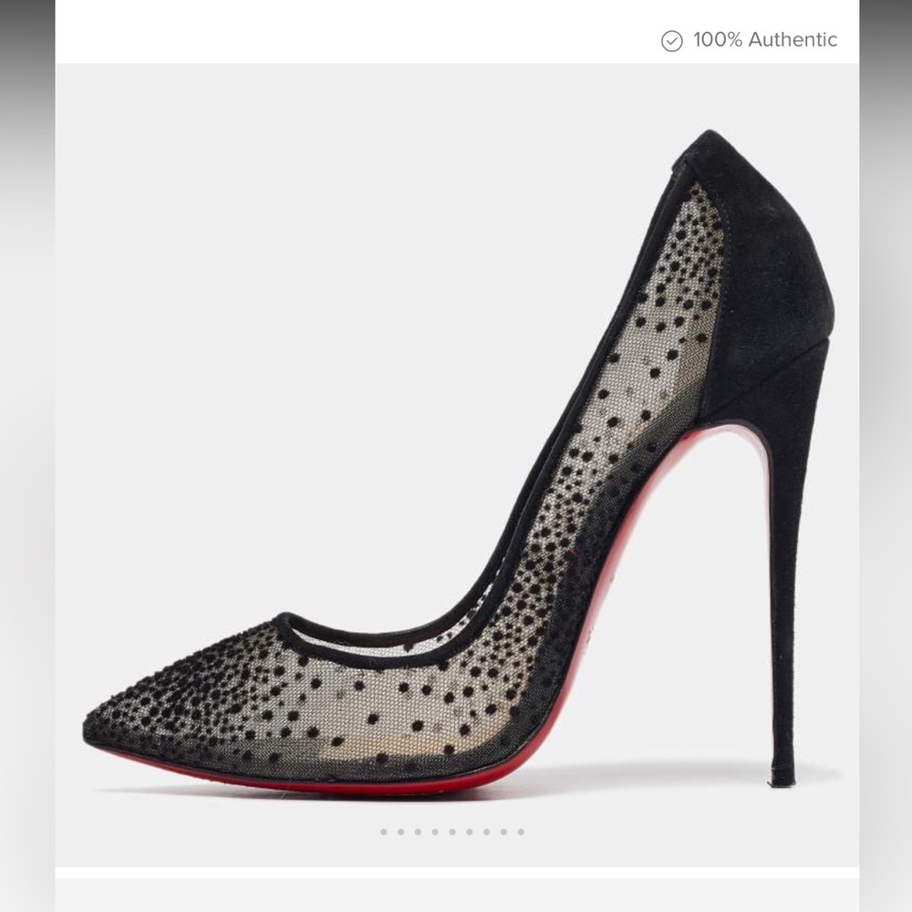 Christian Louboutin Crystal Embellishments Pumps